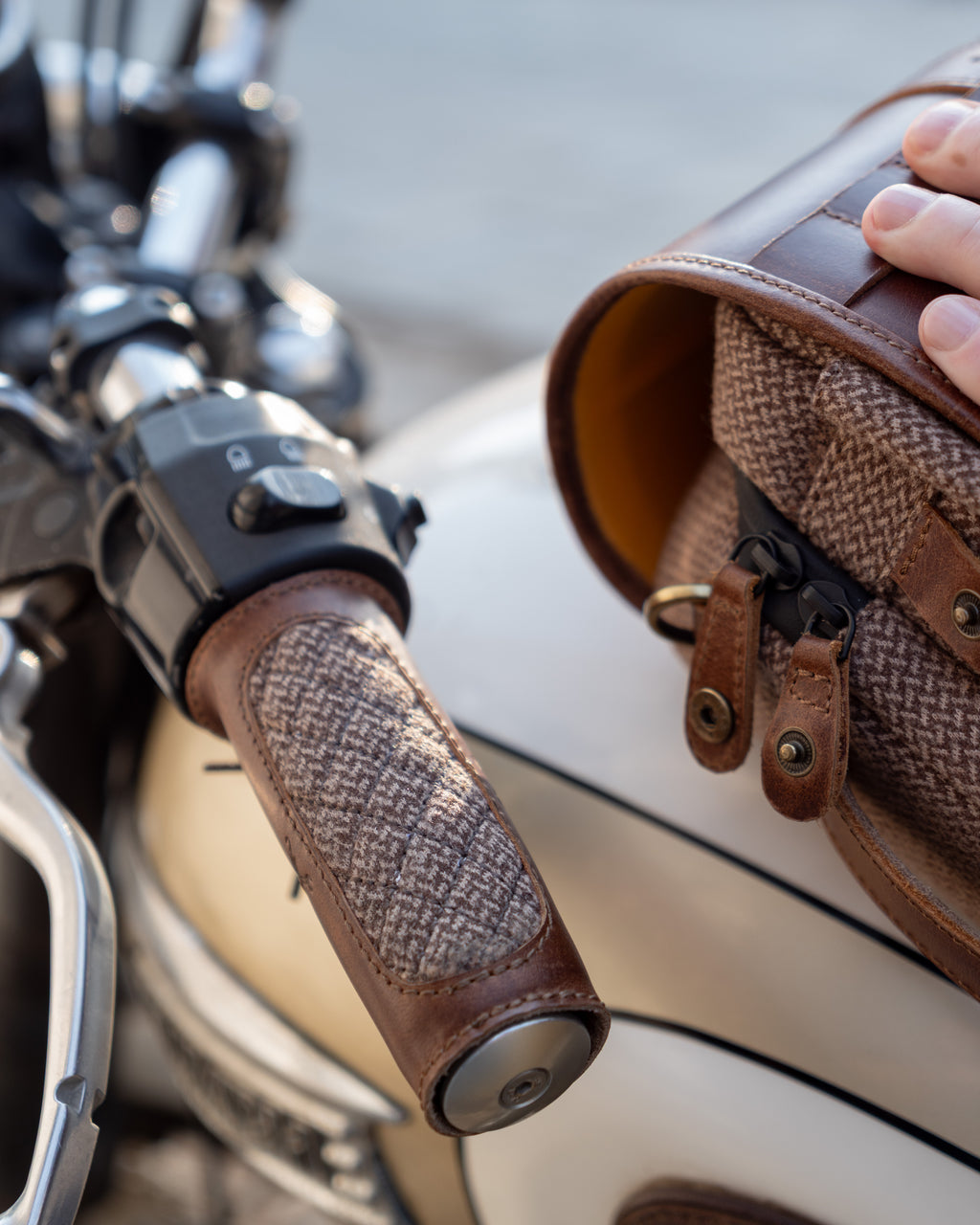 DGR x Trip Machine Haberdash Motorcycle Grips