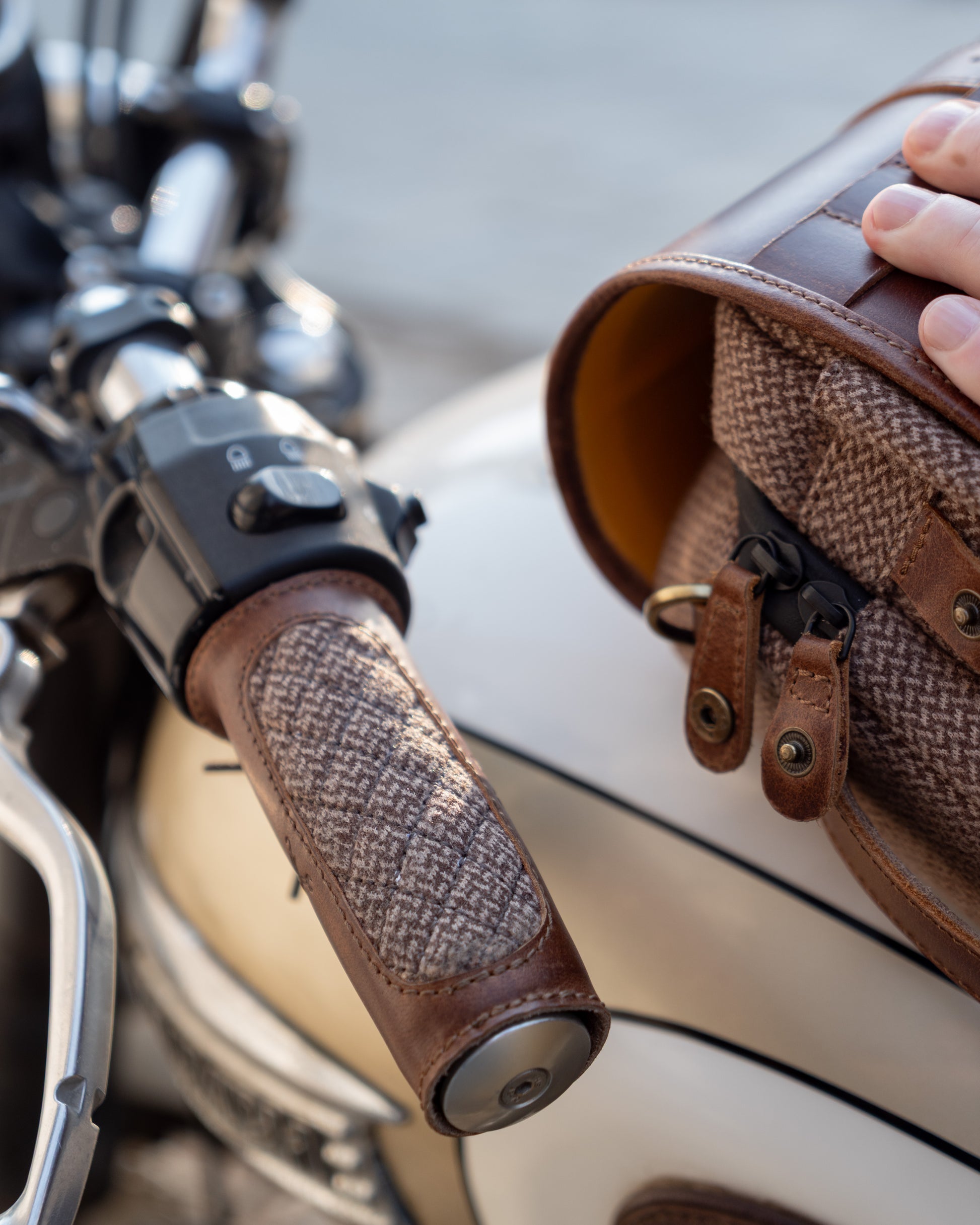 DGR x Trip Machine Haberdash Motorcycle Grips