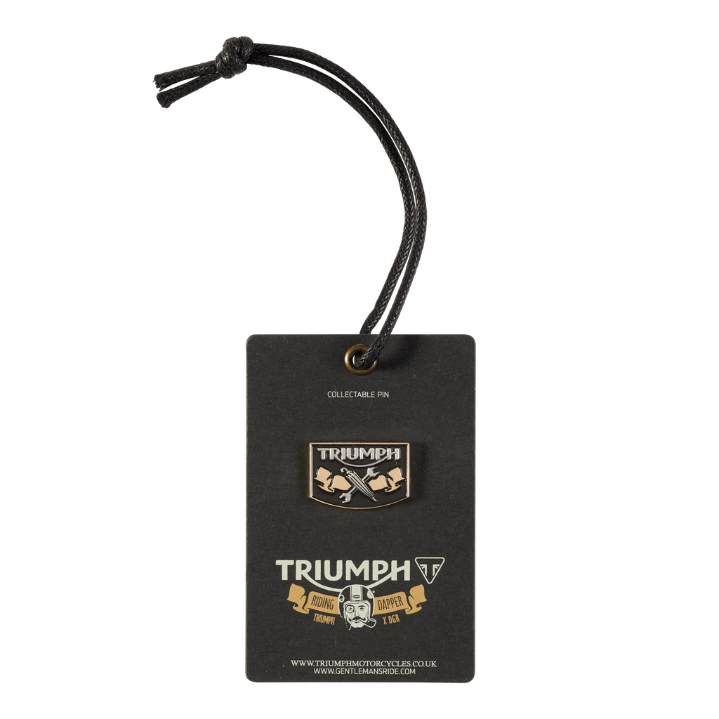 Chester DGR Pin Badge featuring a detailed design with bold colors and a metal finish.