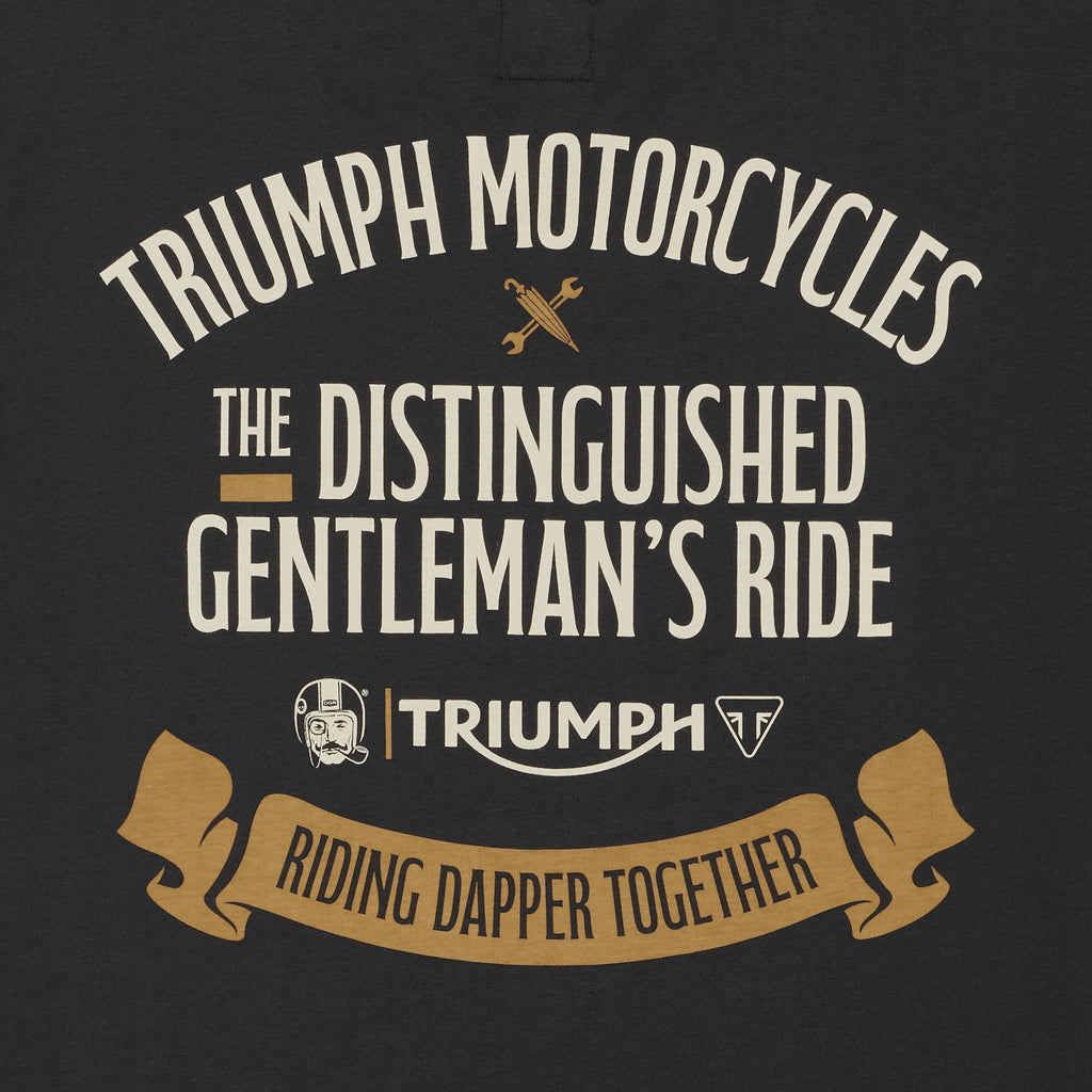 Dudley DGR Long Sleeve Tee in dark gray with a subtle graphic logo on the chest and ribbed cuffs.