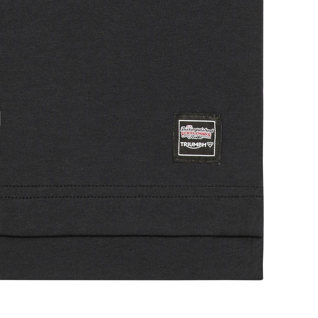 Dudley DGR Long Sleeve Tee in dark gray with a crew neck and subtle logo on the chest.