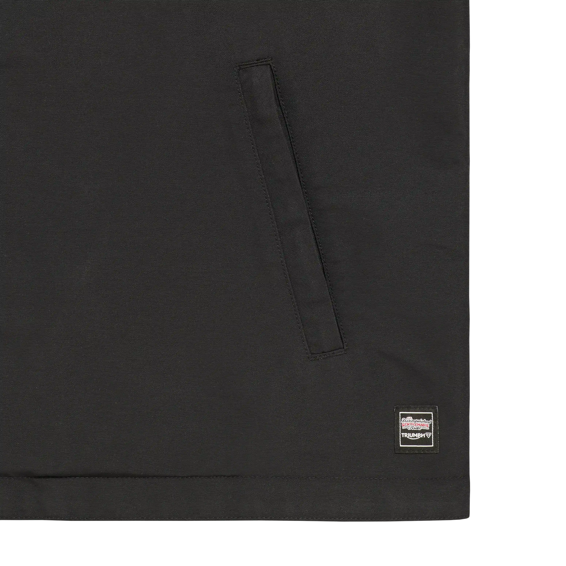 Harold DGR Jacket in dark gray with a zip-up front and high collar, displayed on a plain white background.