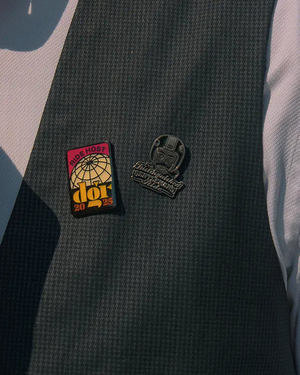 Heritage Patch in yellow with a classic embroidered design and bold lettering.