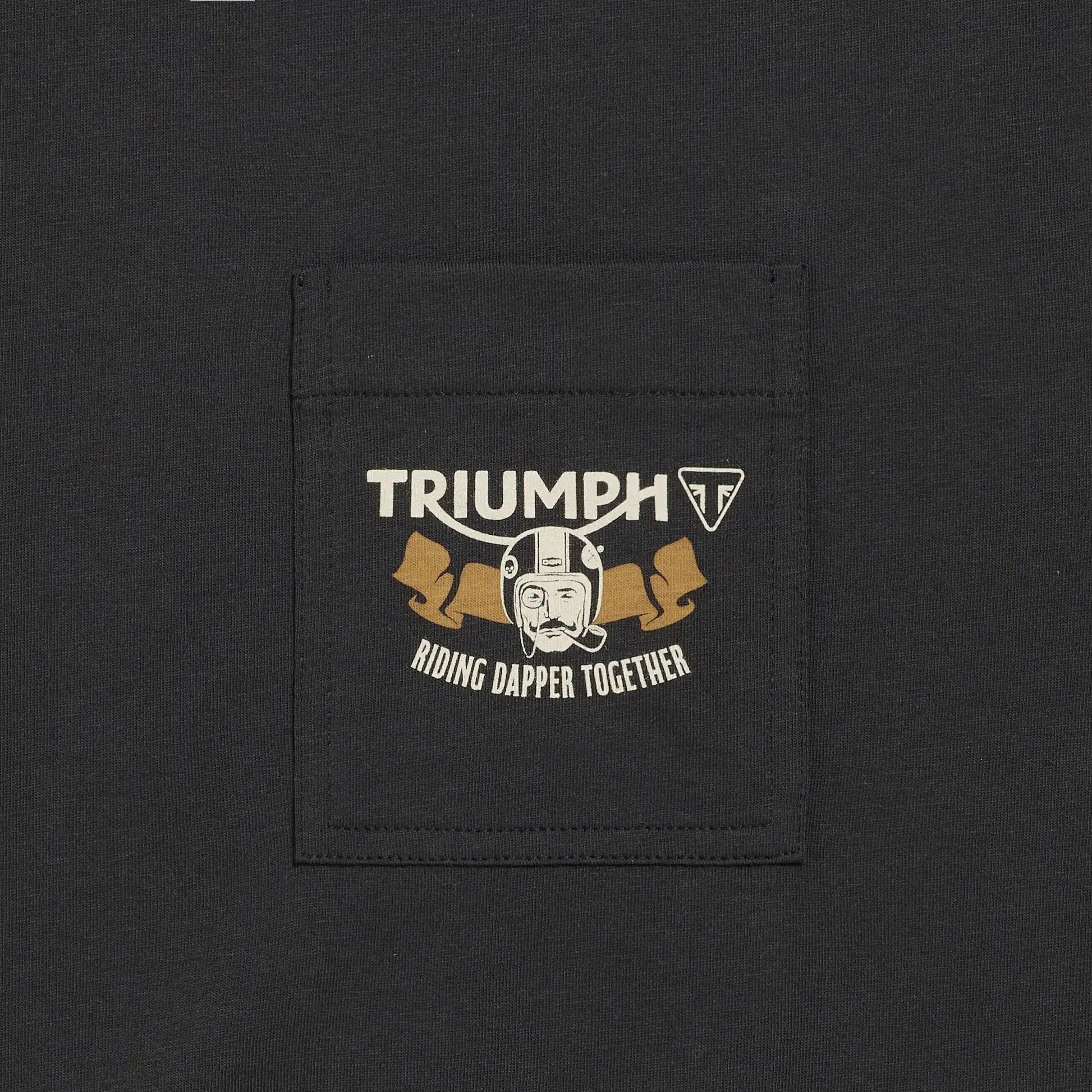 Black Wallace DGR Tee with white logo printed on the chest, displayed on a plain white background.